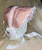 Bonnet Hat Satin Fancy Adult, Sissy, Lolita, Costume, Rave, Cosplay