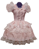 Sundress - Delightful Cotton, Lace and Organza Dress, Sissy, Lolita, Costume, Rave, Cosplay