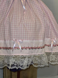 Sundress - Heart Pink Gingham and Cotton, Sissy, Lolita, Rave, Cosplay