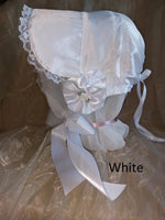 Bonnet Hat Satin Fancy Adult, Sissy, Lolita, Costume, Rave, Cosplay