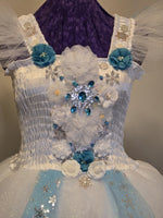 Winter Tutu Dress, Snowflakes, Fairy, Fantasy, Adult, Sissy, Lolita, Costume, Rave, Cosplay