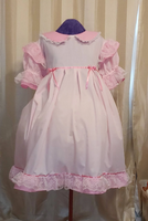 Frilly Dress, 2 colors, cotton, Sissy, Lolita, Costume, Rave, Cosplay