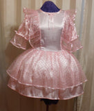 Perky Pink Polka Dot Sissy Dress, satin, tulle