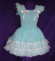 Sundress - Gingham Dress, Sissy, Lolita, Costume, Rave, Cosplay