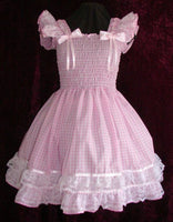 Sundress - Gingham Dress, Sissy, Lolita, Costume, Rave, Cosplay