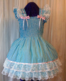 Sundress - Gingham Dress, Sissy, Lolita, Costume, Rave, Cosplay