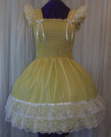 Sundress - Gingham Dress, Sissy, Lolita, Costume, Rave, Cosplay