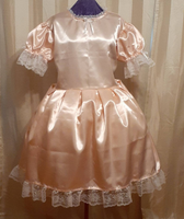 Simple Satin Dress, Sissy, Lolita, Costume, Rave, Cosplay