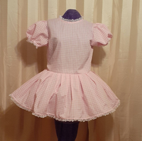 Simple Gingham Dress, Sissy, Lolita, Costume, Rave, Lolita