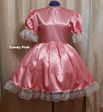 Simple Satin Dress, Sissy, Lolita, Costume, Rave, Cosplay