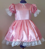 Simple Satin Dress, Sissy, Lolita, Costume, Rave, Cosplay